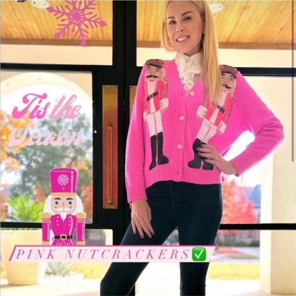 Queen Of Sparkles Pink Nutcracker Cardigan - Picture 7 of 9